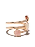 Pasquale Bruni 18kt rose gold Figlia dei Fiori chalcedony, garnet, moonstone and diamond ring - Pink