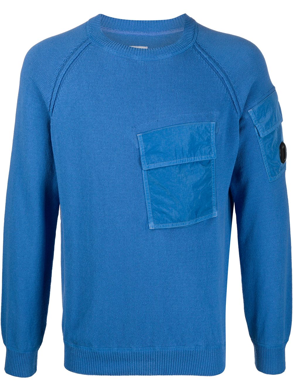 фото C.p. company lens detail crew-neck jumper