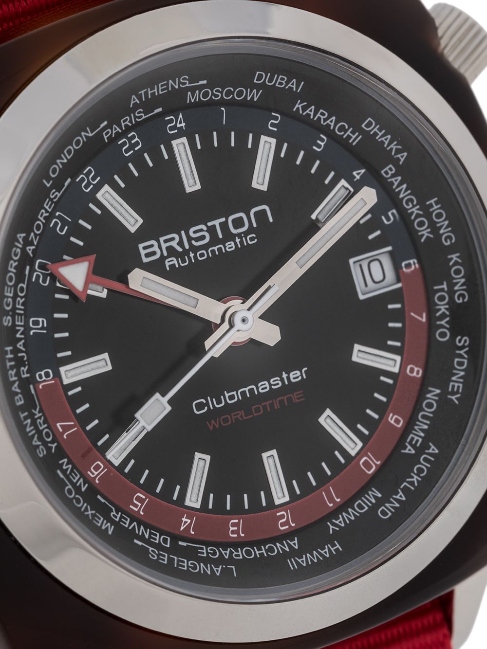 фото Briston watches наручные часы clubmaster worldtime 42мм