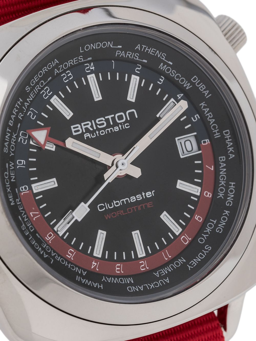 фото Briston watches наручные часы clubmaster worldtime 42мм