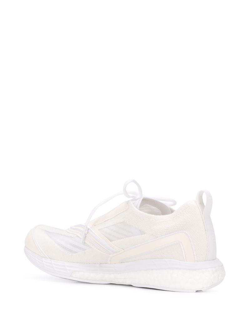 Shop Adidas By Stella Mccartney Boston Mesh Panels Sneakers In White