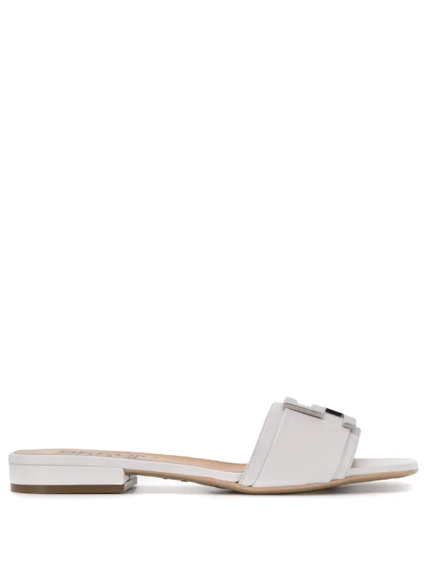 white small heel sandals