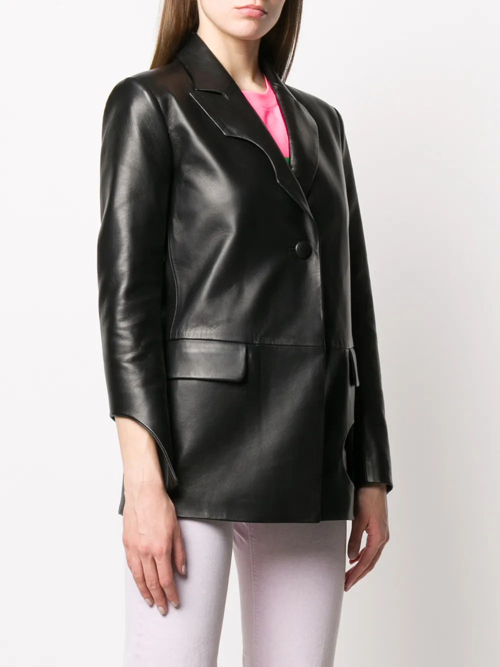  Off White Blazer Mit Cut Out   Schwarz 
