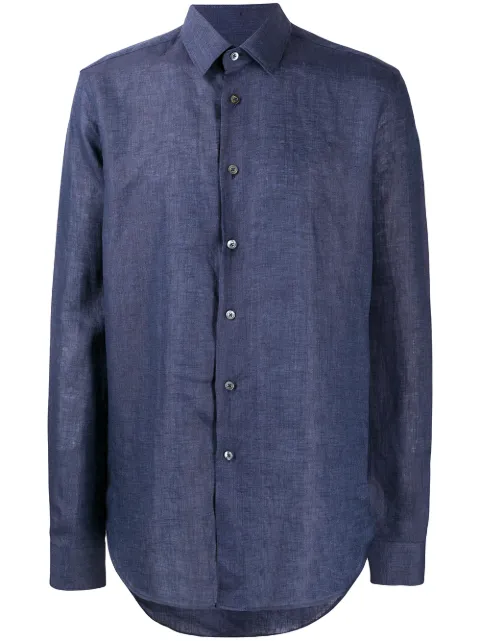 Dell'oglio plain buttoner shirt 