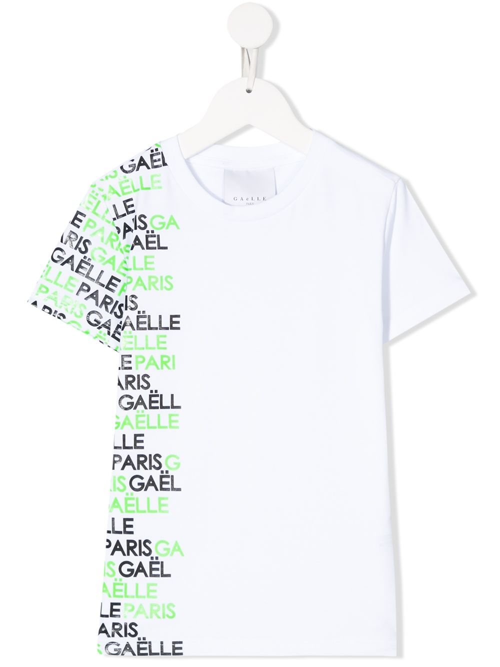 фото Gaelle paris kids logo-print t-shirt