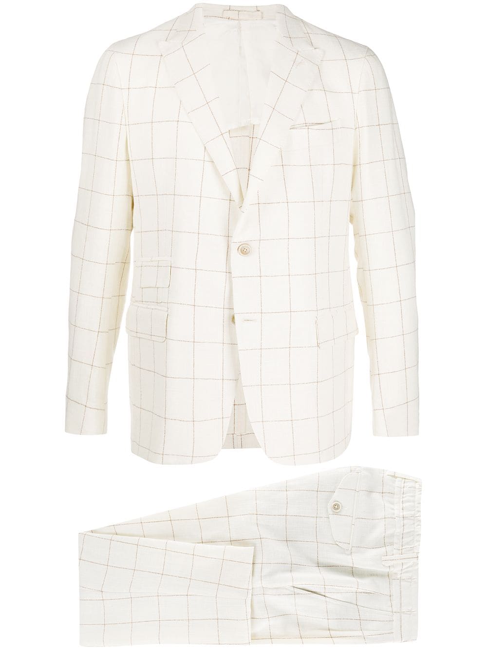 Eleventy Two Piece Suit In Neutrals