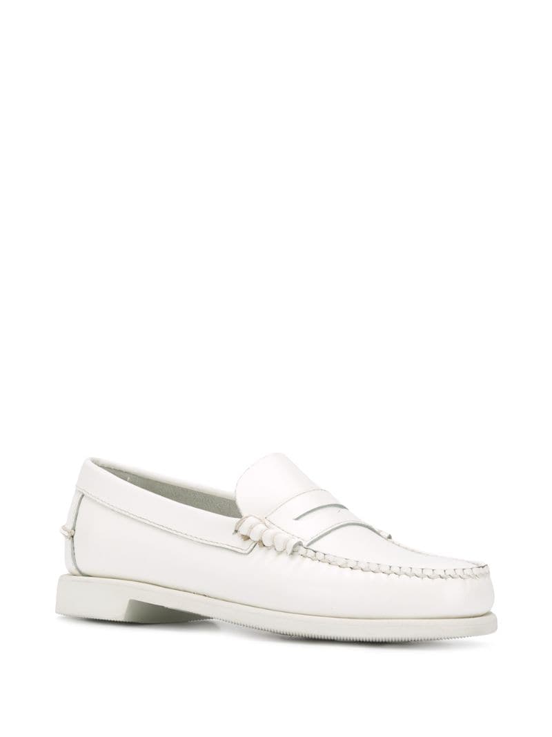 Shop Sebago Penny Slip-on Loafers In White