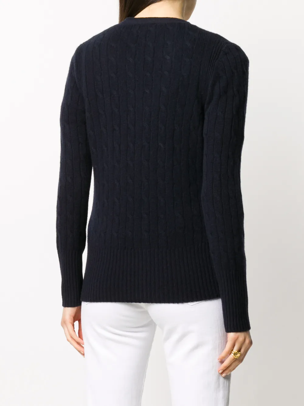 N.Peal Vest met V-hals Blauw