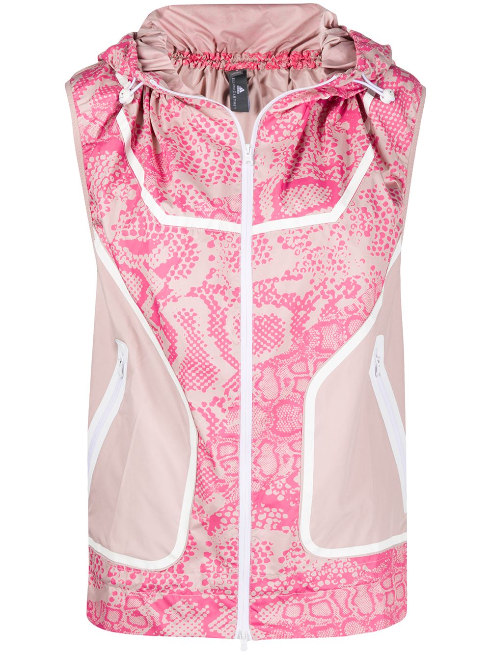 Shop Adidas By Stella Mccartney Adizero Vest Jacket In Pink