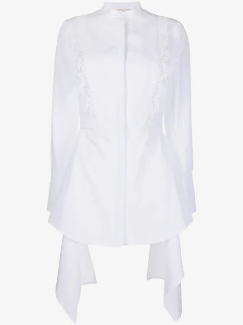 Alexander McQueen camisa drapeada