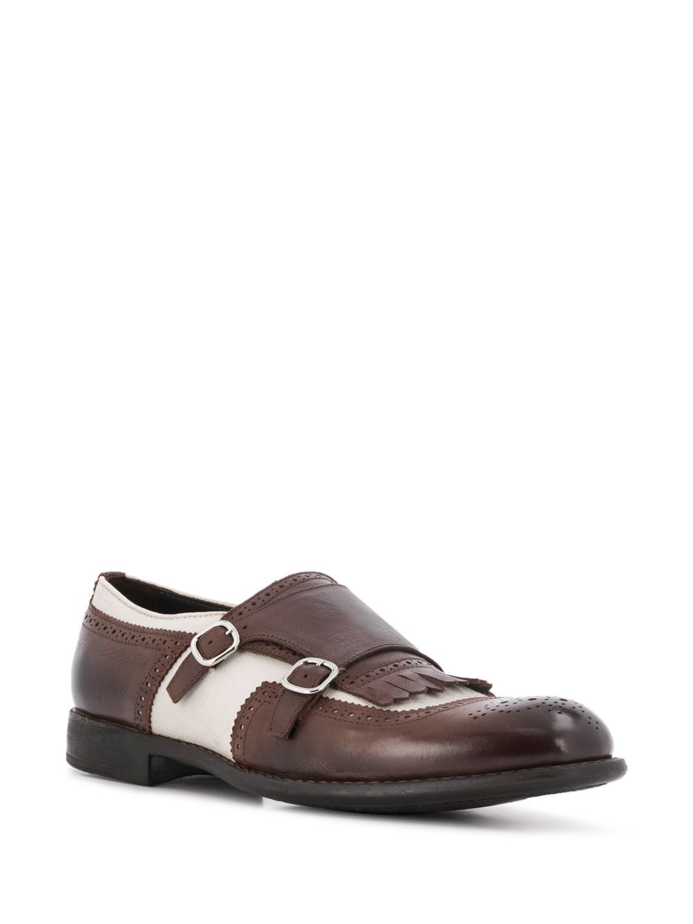 фото Doucal's contrast monk shoes