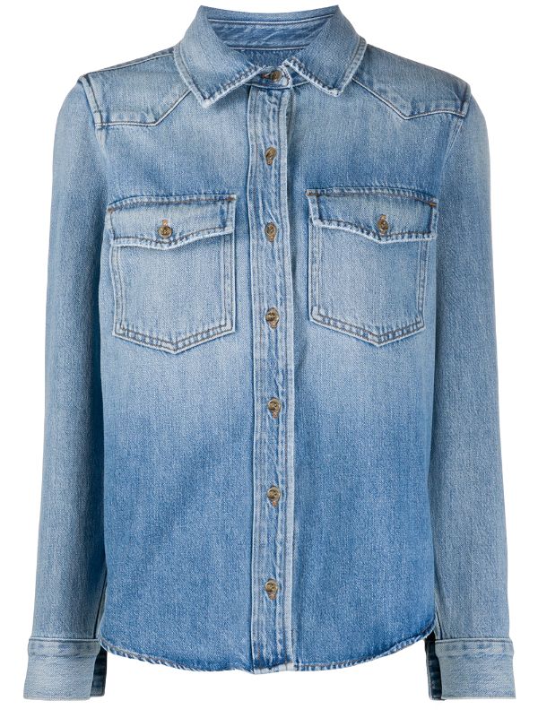 frame denim shirt