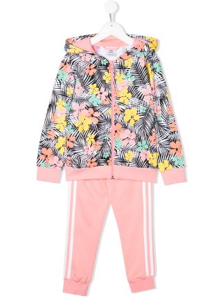 adidas flower print tracksuit