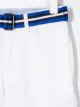 Ralph Lauren Kids بنطال مخطط بحزام