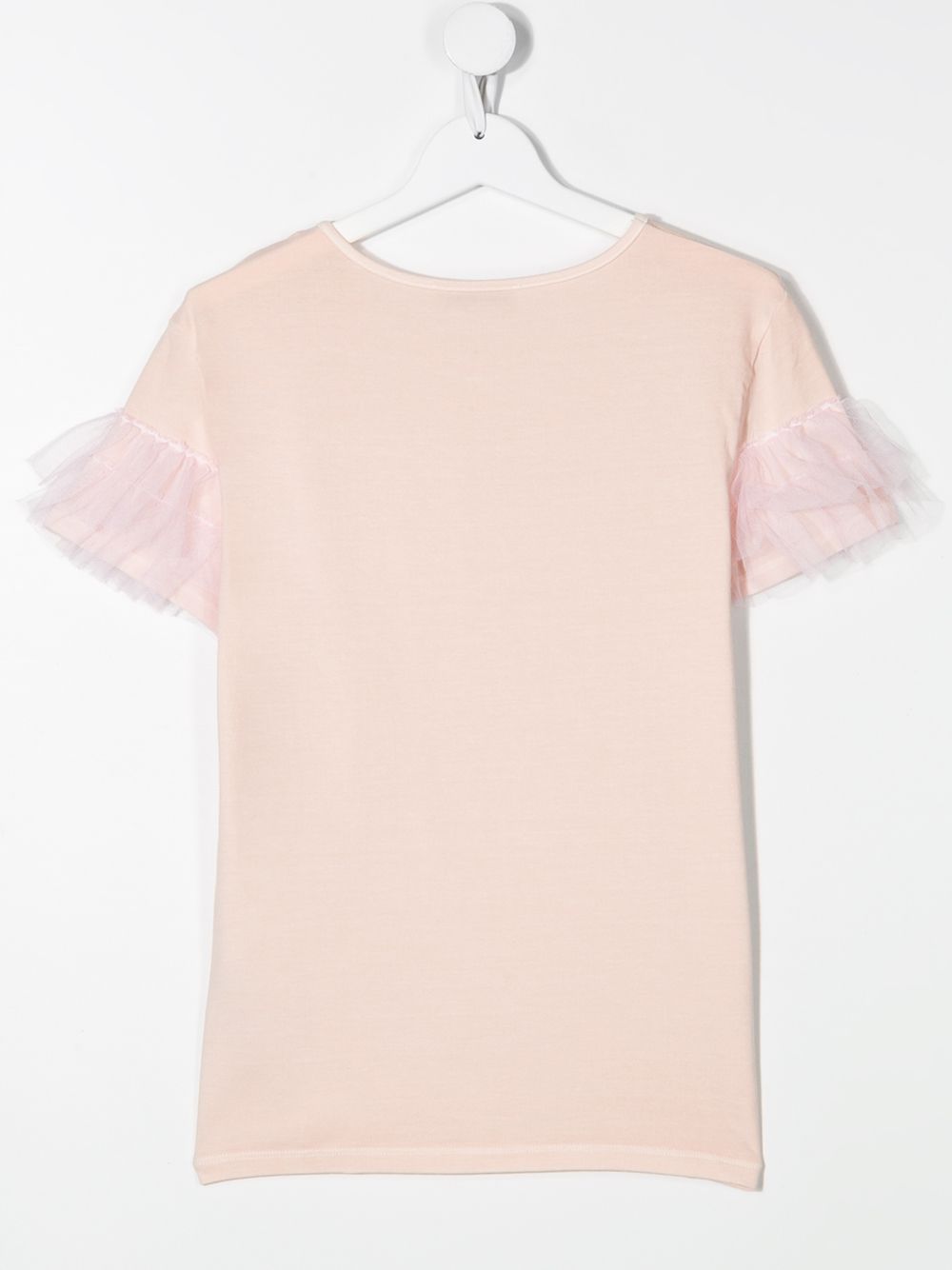 фото Dondup kids short sleeve tulle trim t-shirt