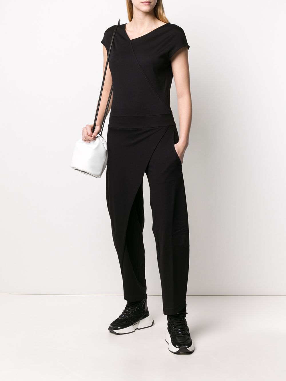 фото Stagni 47 asymmetric short-sleeved jumpsuit