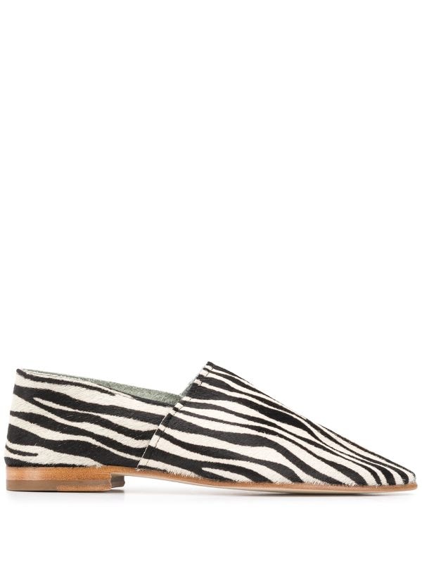 Roseanna Zebra Print Slippers Ss20 