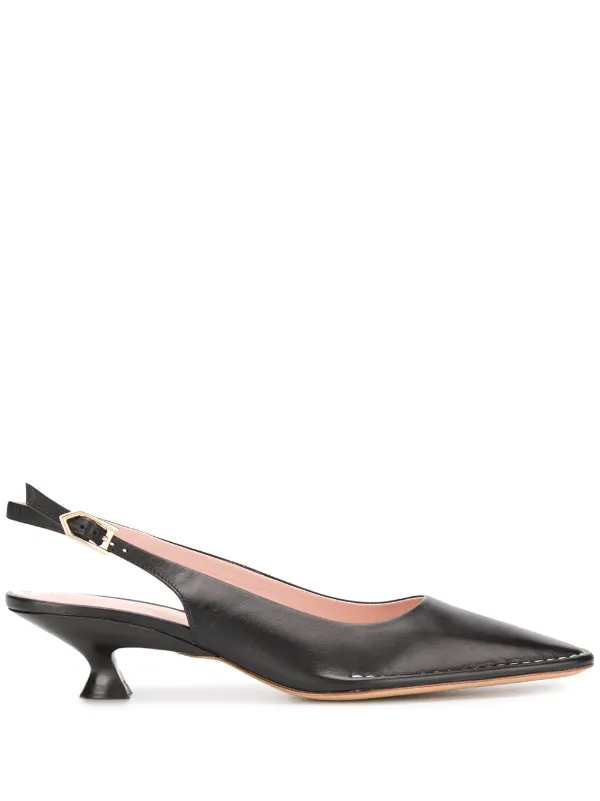 Tod's Slingback Leather Pumps in Black