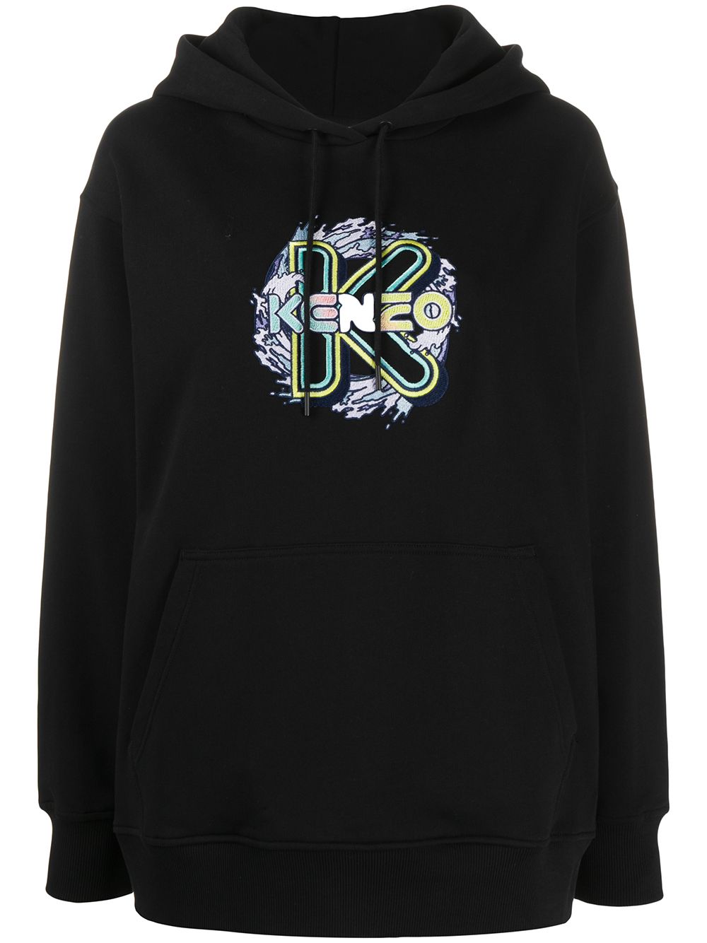 фото Kenzo k waves embroidered hoodie