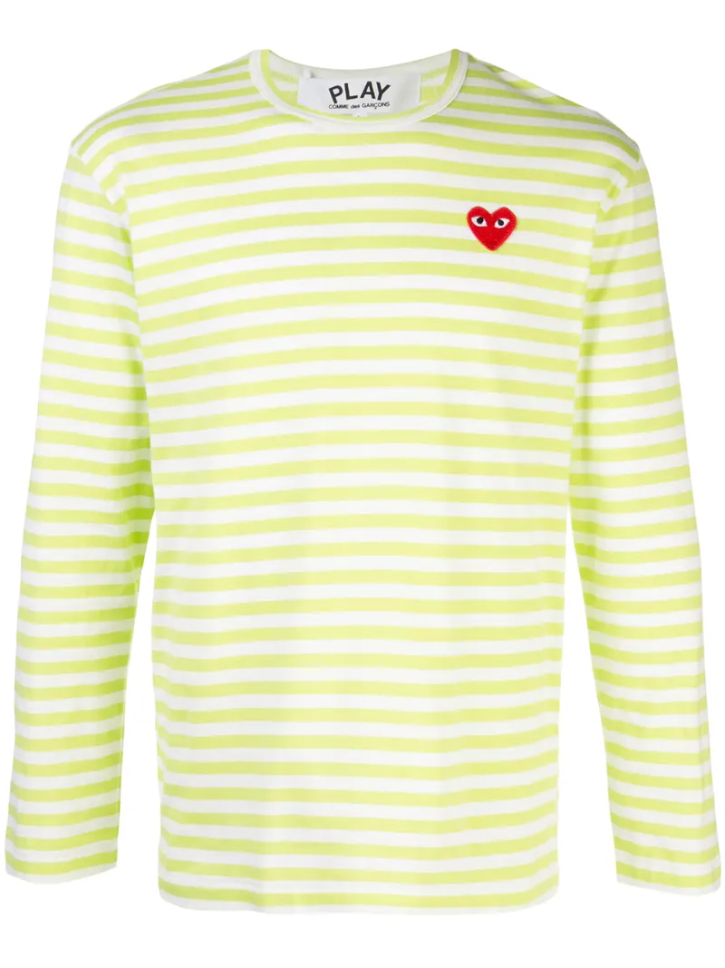 green commes des garcons shirt
