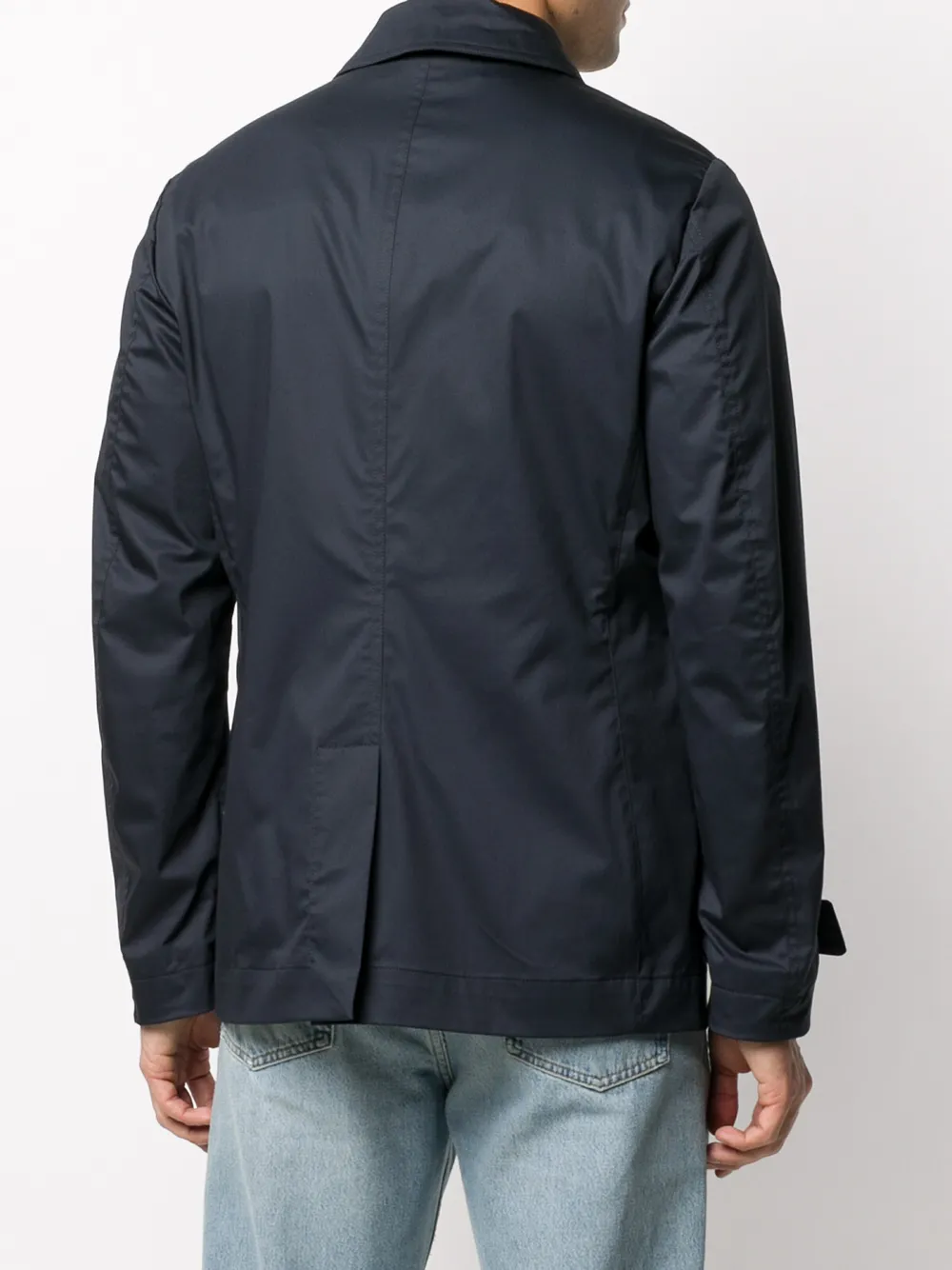 Moorer Sailorjas met dubbele rij knopen Blauw