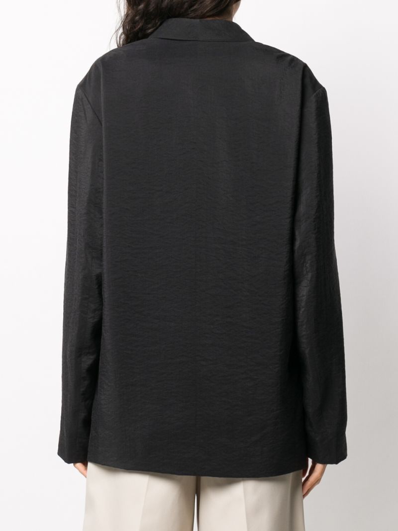 Shop Lemaire Oversized Double-breasted Blazer In Black