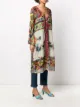 Etro printed long line cardigan