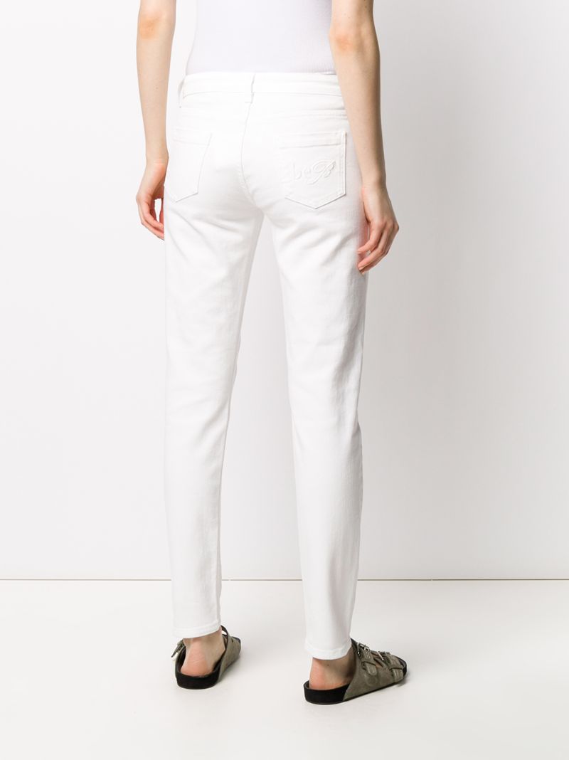 BE BLUMARINE LOW-RISE SLIM-FIT JEANS 