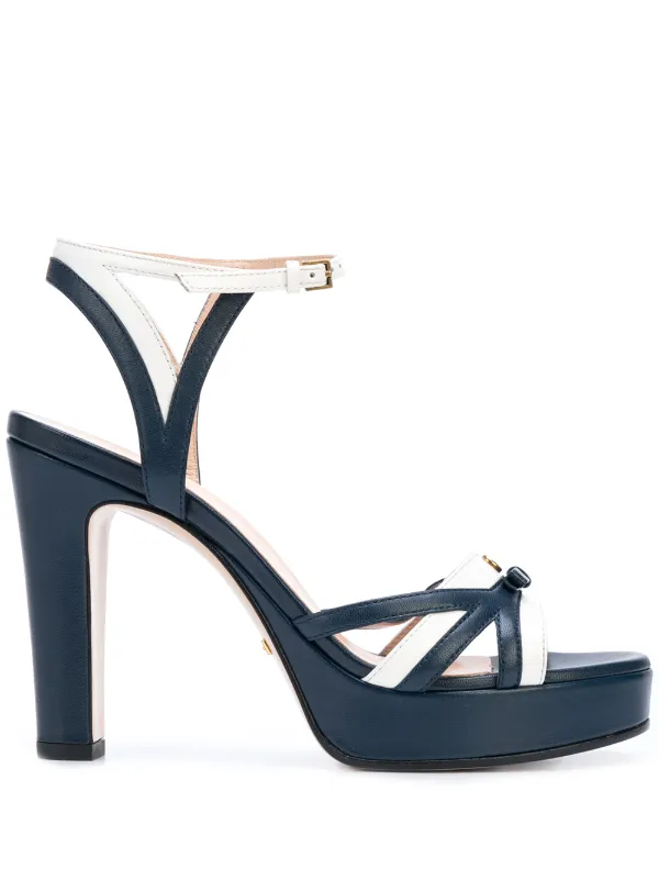 blue gucci platform sandal