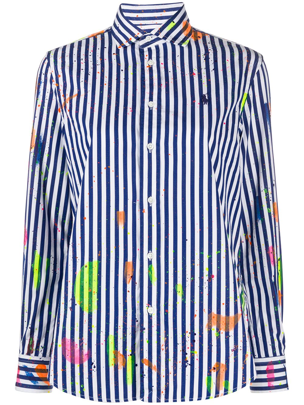 фото Polo ralph lauren рубашка с эффектом разбрызганной краски