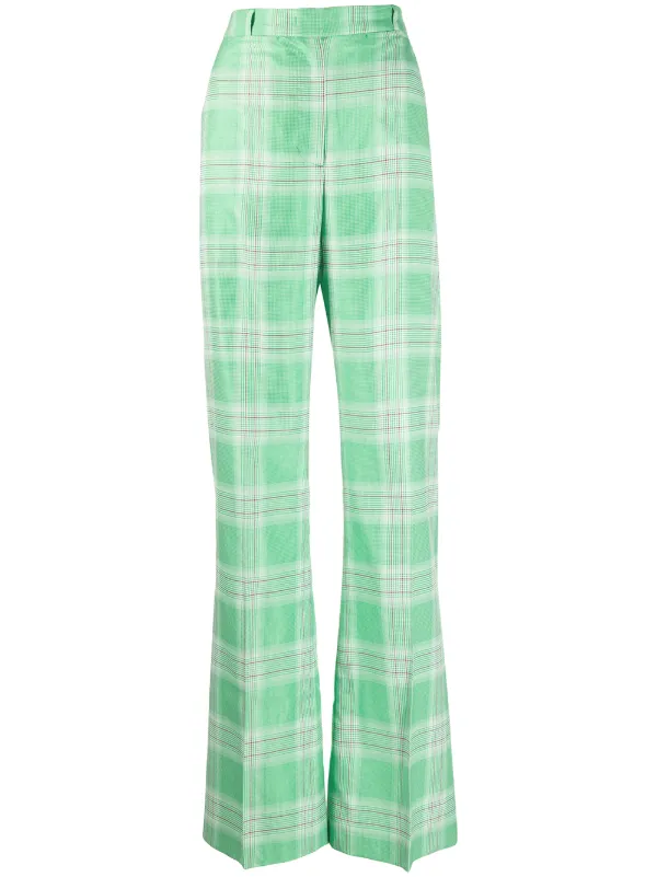 tartan print pants