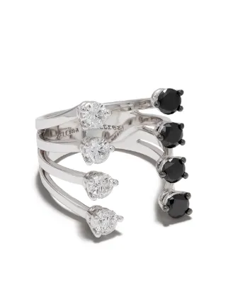 【関税送料込】DELFINA DELETTREZ 18KT DIAMOND DOTS リング** Delfina Delettrez 18kt White Gold Diamond Dots Ring | Silver
