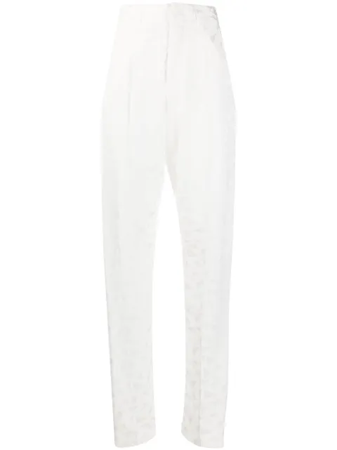 ISABEL MARANT pantalon fuselé à imprimé géométrique