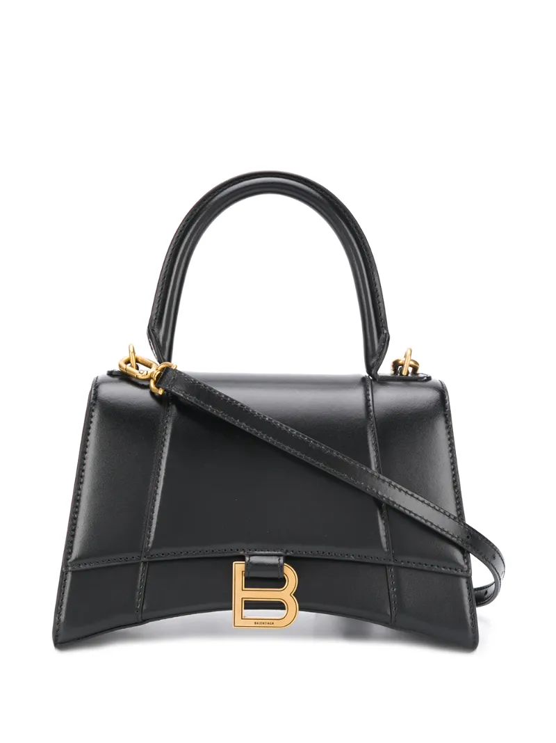 Click to view more detailed imagery on our partner's website Balenciaga Hourglass S Tote Bag In Black