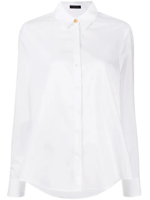 versace white button down shirt