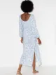 Peony panelled floral-print midi dress
