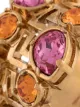 Versace crystal-embellished ring
