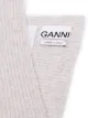 GANNI ribbed-knit long scarf