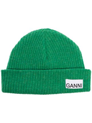 ganni hat green