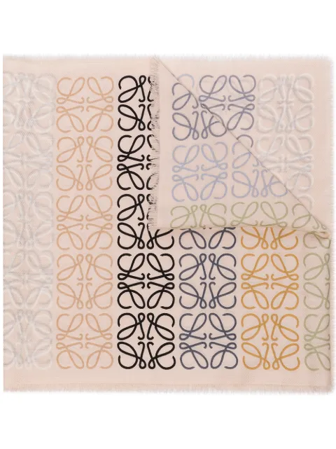 LOEWE monogram stripe scarf