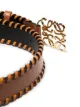 LOEWE Anagram whipstitch leather belt