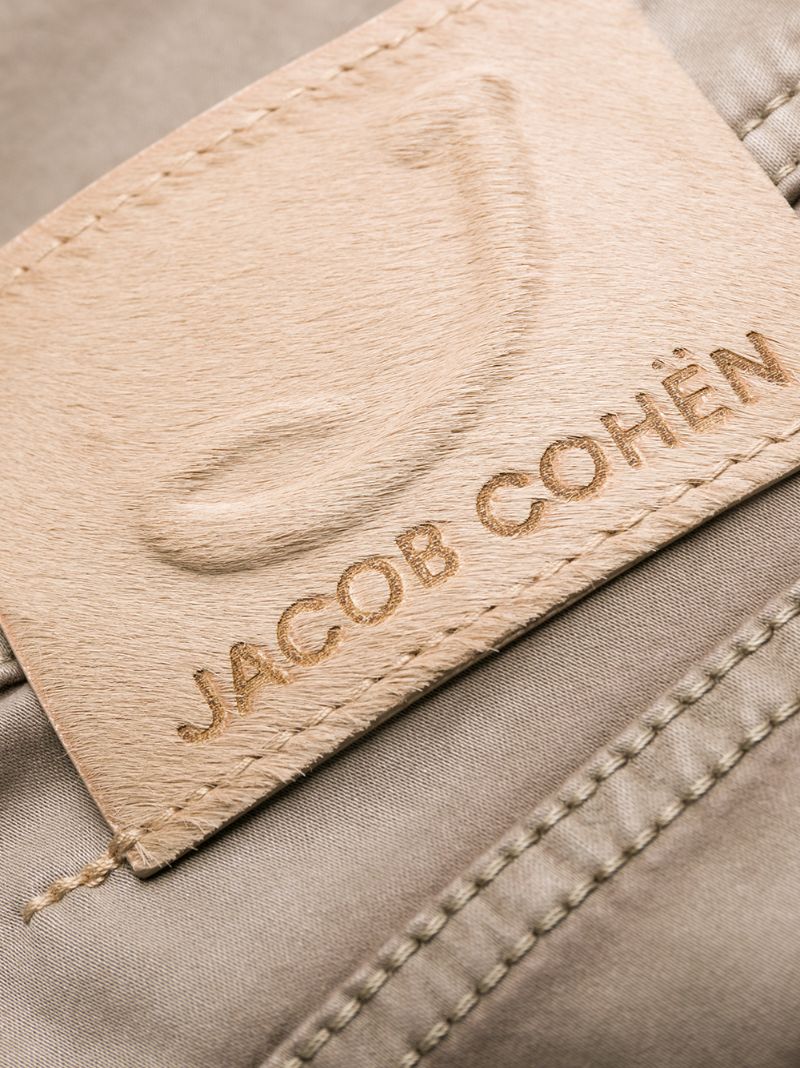 Shop Jacob Cohen Slim Fit Trousers In Brown