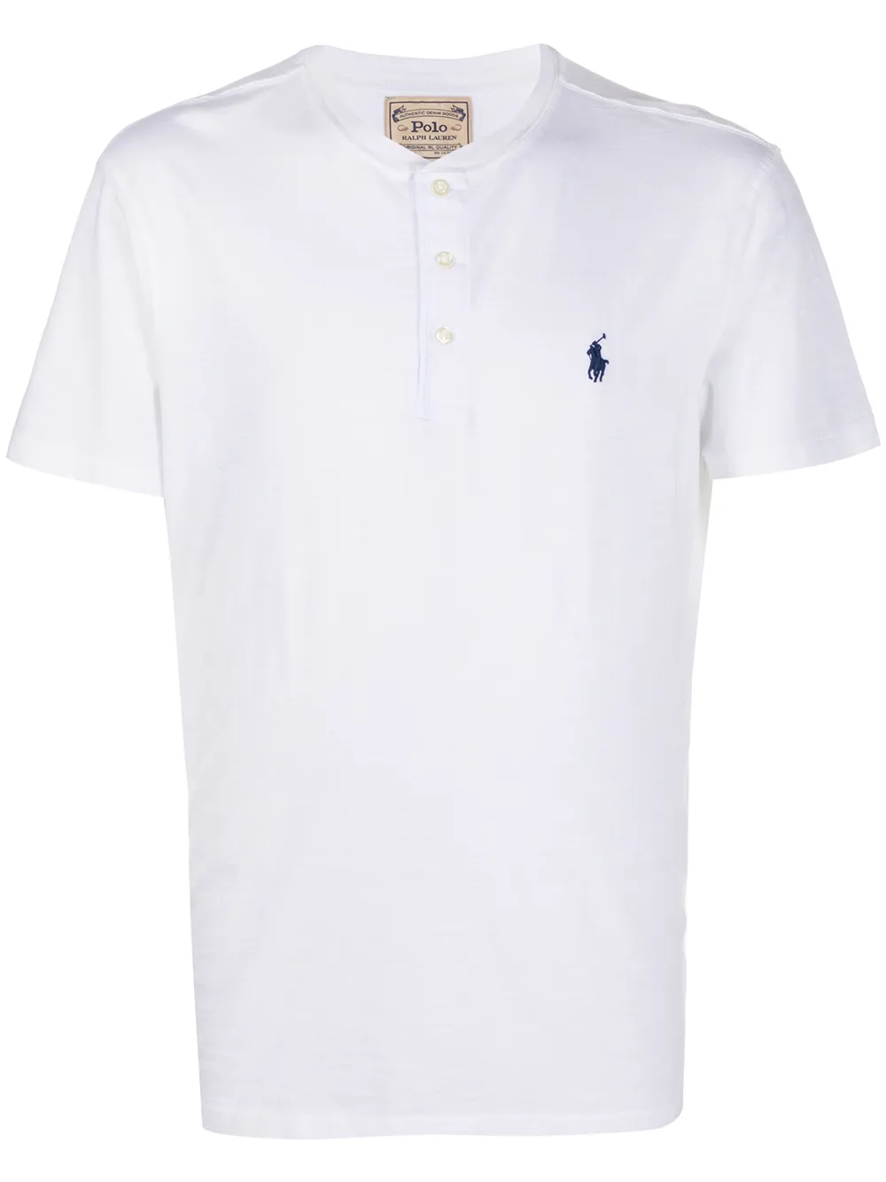 

Polo Ralph Lauren playera manga corta con logo bordado - Blanco