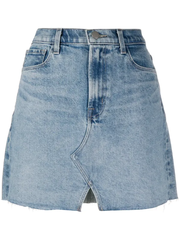 a denim skirt