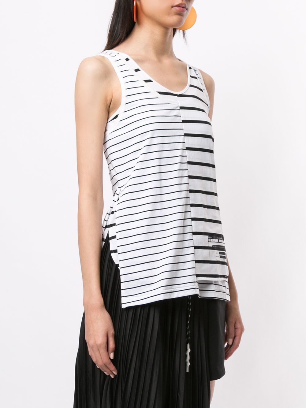 фото Maison mihara yasuhiro asymmetric striped vest