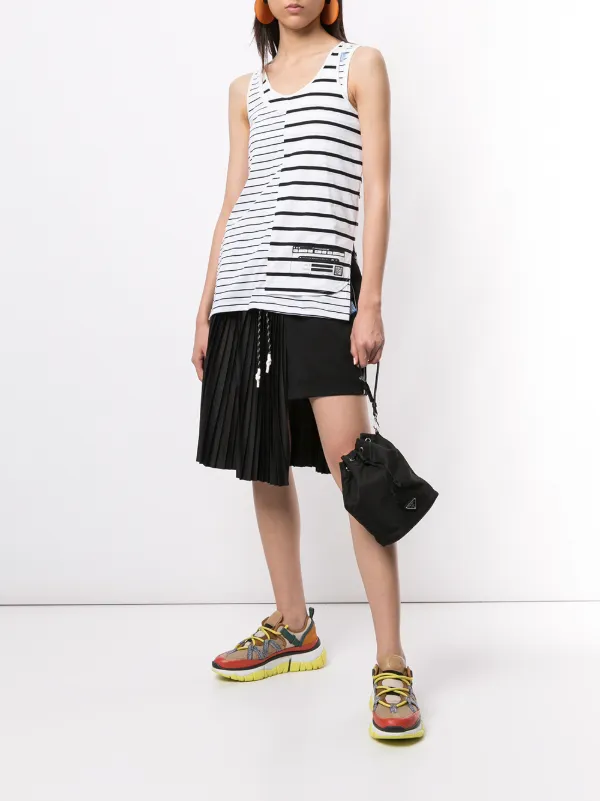 Maison Mihara Yasuhiro Asymmetric Striped Vest - Farfetch