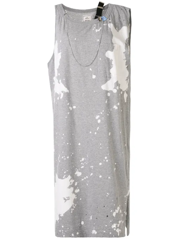 distressed midi dress