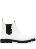Lanvin metallic tip ankle boots - White
