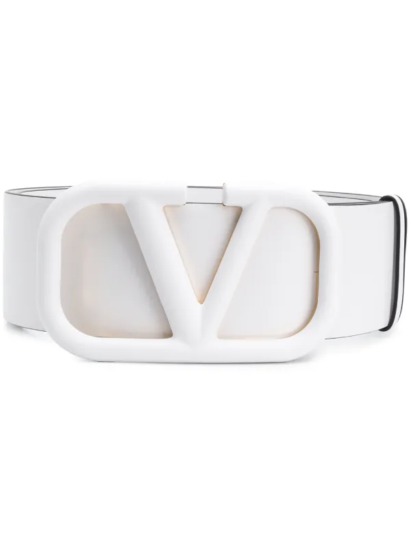 white valentino belt