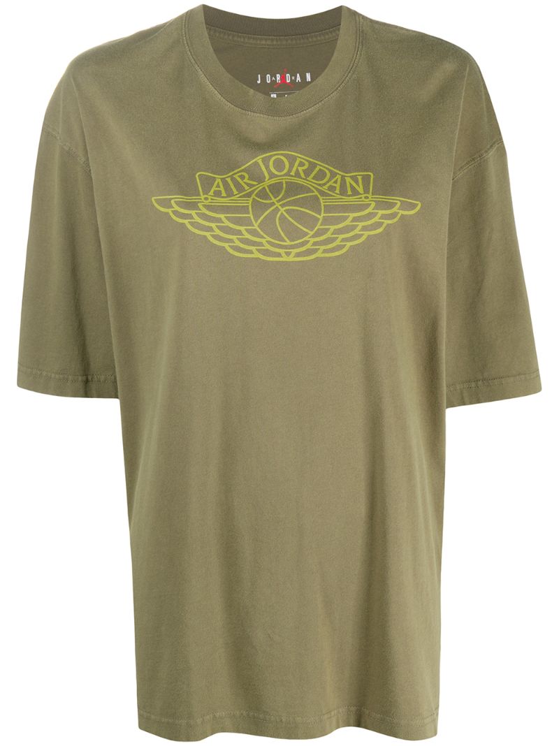 Shop Nike Jordan Oversized T-shirt In Green